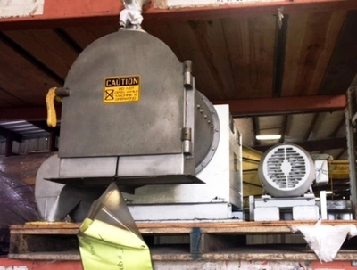 Baker-Perkins S-8 pusher centrifuge, 316SS.