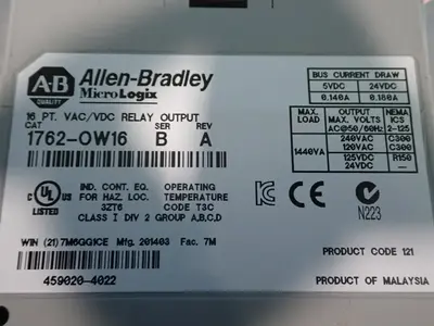 NEW ALLEN BRADLEY 1762OW16