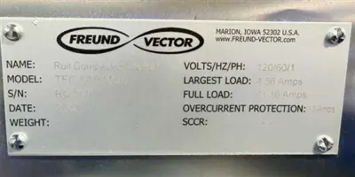 Used FREUND _UNKNOWN_ Roller Compactors Connecticut US | DMC Industries #1282015