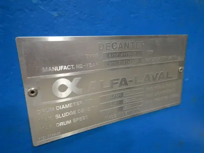 ALFA LAVAL AVNX418B-31 Centrifuge - Decanter | Perry Equipment (24)