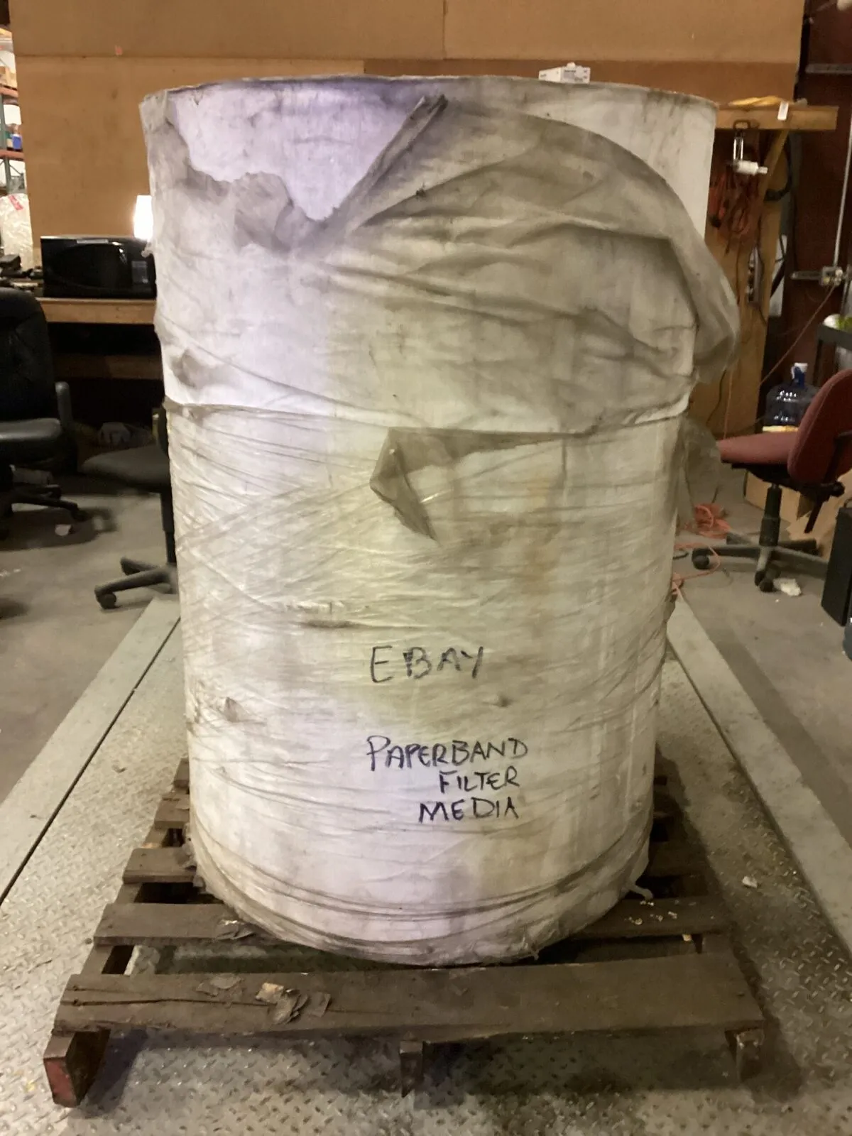48” Paperband Filter Media for Paper Band Coolant Filter -NOS 340lb roll