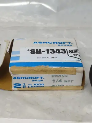 New | in-Stock ASHCROFT NO. 1000 Universal Pressure Meters Ohio US | Surplus Asset Holdings #1226036