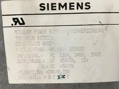 USED SIEMENS E220G5/15WRGD