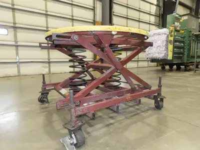 Southworth Pallet Pal Positioner Rotary Spring Level Loader Turntable on Casters