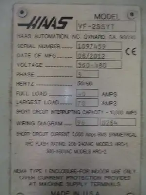 2013 HAAS VF-2SSYT Machining Centers, Vertical | Machnet (8)