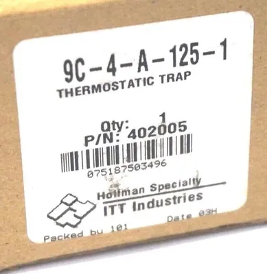 NEW ITT 9C-4-A-125-1 THERMOSTATIC TRAP 9C4A1251
