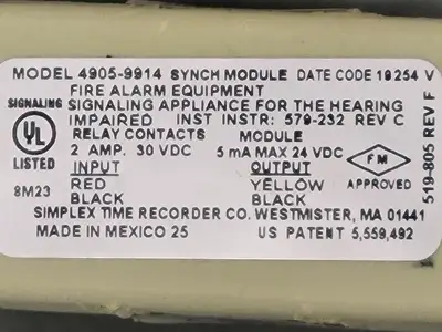 USED SIMPLEX 4905-9914