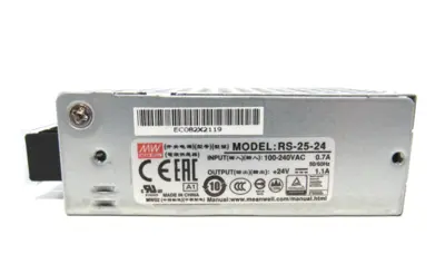 LOT OF 5 NEW MEAN WELL RS-25-24 POWER SUPPLIES RS2524
