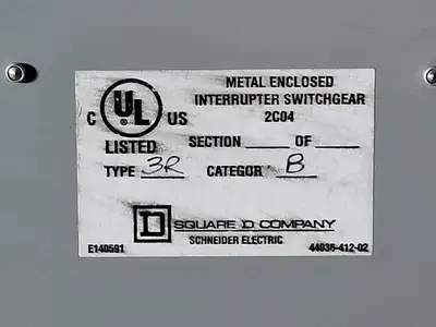 USED SQUARE D HVMB305200