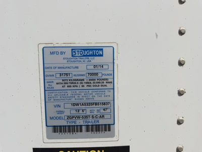 Used 2015 STOUGHTON _UNKNOWN_ Box Trailers Indiana US | Miedema Asset Management Group #1414413