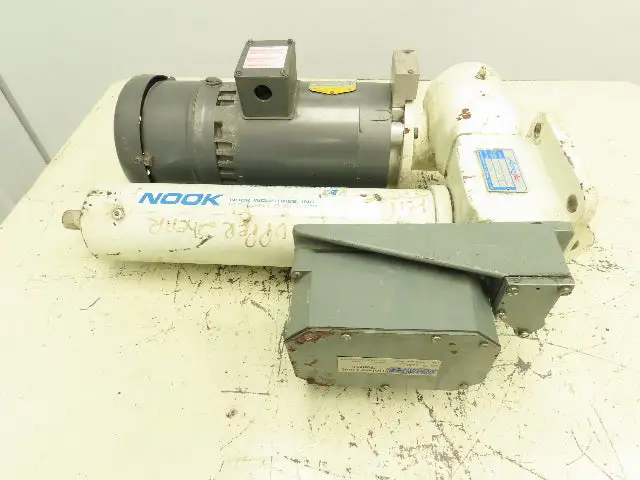 Nook Actionjac Worm Gear Screw Jack Linear Actuator Gemco Limit Baldor 230/460V
