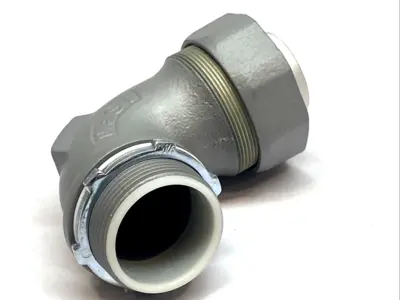 USED APPLETON ELECTRIC 90° LIQUIDTIGHT CONNECTOR 1-1/2" LT FLEX INSULATED