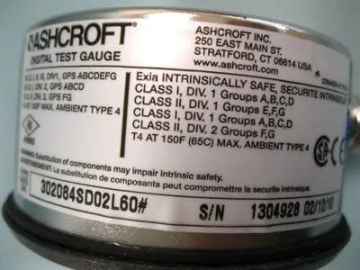NEW Ashcroft 302084SD02L60#
