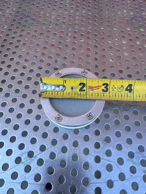 Unknown Stainless Steel Gas Distribution Plate 3"