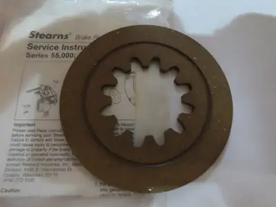 Stearns 566845800 Brake Friction Disc Kit Splined 55000 Series 12 Spline