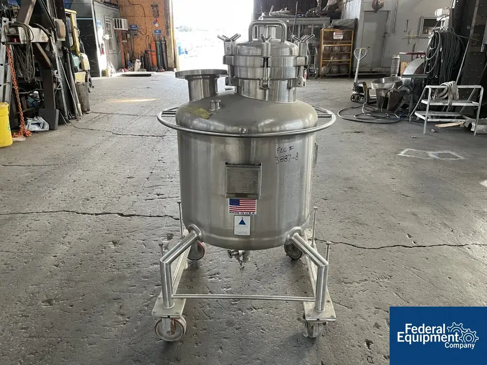 USED Precision 55 Gal Precision Receiver Tank, 316L S/S, 50#