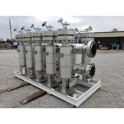 Unused Stainless Steel Rosedale High Pressure Liquid Filtration Strainer System
