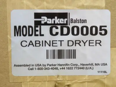Used PARKER CD0005 Dehumidify Desiccant Dryers Texas US | Aucto #1456898