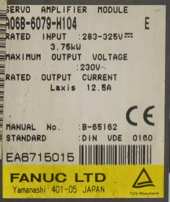 FANUC A06B-6079-H104 SERVO AMPLIFIER