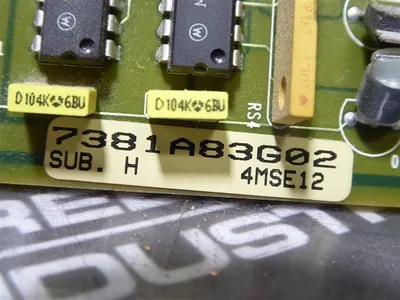 Westinghouse 7381A83G02 Ovation Memory Board 4MSE12 Sub. H Used