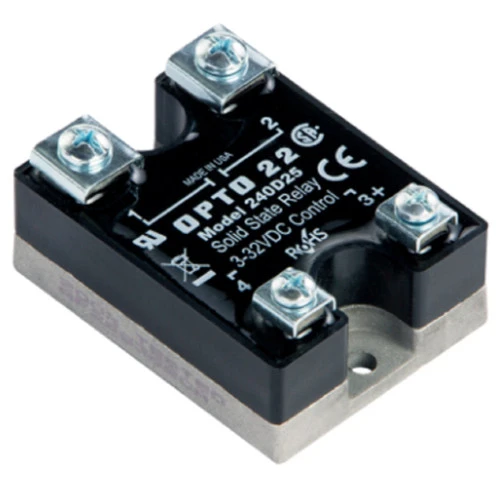 Opto 22 240D25 240 VAC, 25 Amp, DC Control Solid State Relay SSR [New]
