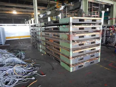 USED STEEL PALLETS 3200 X 1600 X 200 MM