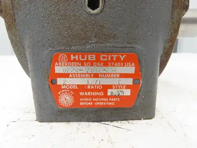 Hub City 0220-62082-264 Worm Gearbox 10:1 Reducer 175rpm 143TC LH Output