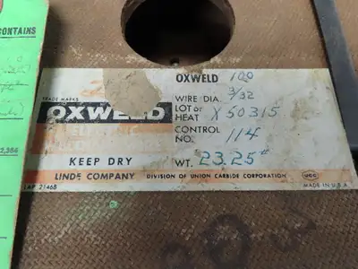 Oxweld 100 Submerged Arc Welding Wire 3/32" Low Alloy Steel Heat 50315 12 LBS