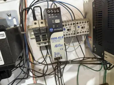 CONTROLLED AUTOMATION ELECTRICAL CONTROL PANEL, FROM MODEL #BFC-530 BEAM PUNCH LINE: STOCK #24124