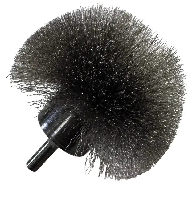 Osborn 3" Circular End Brush, 1/4" Shank, .005" Stainless Steel USA Made