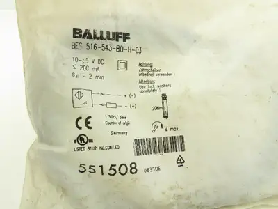 Balluff BES 516-543-B0-H-03 Proximity Sensor 10-55VDC 200mA