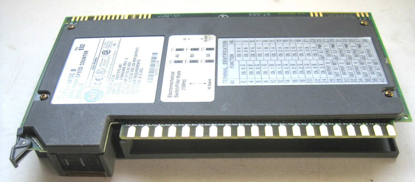 ALLEN BRADLEY 1771-VHSC VERY HIGH SPEED COUNTER MODULE SER. B 1771VHSC