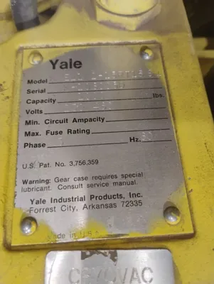 YALE KEL1/2-15RT1SS1 Chain Hoists | ESS Industrial Equipment Sales (7)