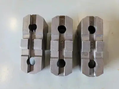 Hard Top Jaws for Chuck 3-1/4" x 1" x 1-3/4" Set of 3