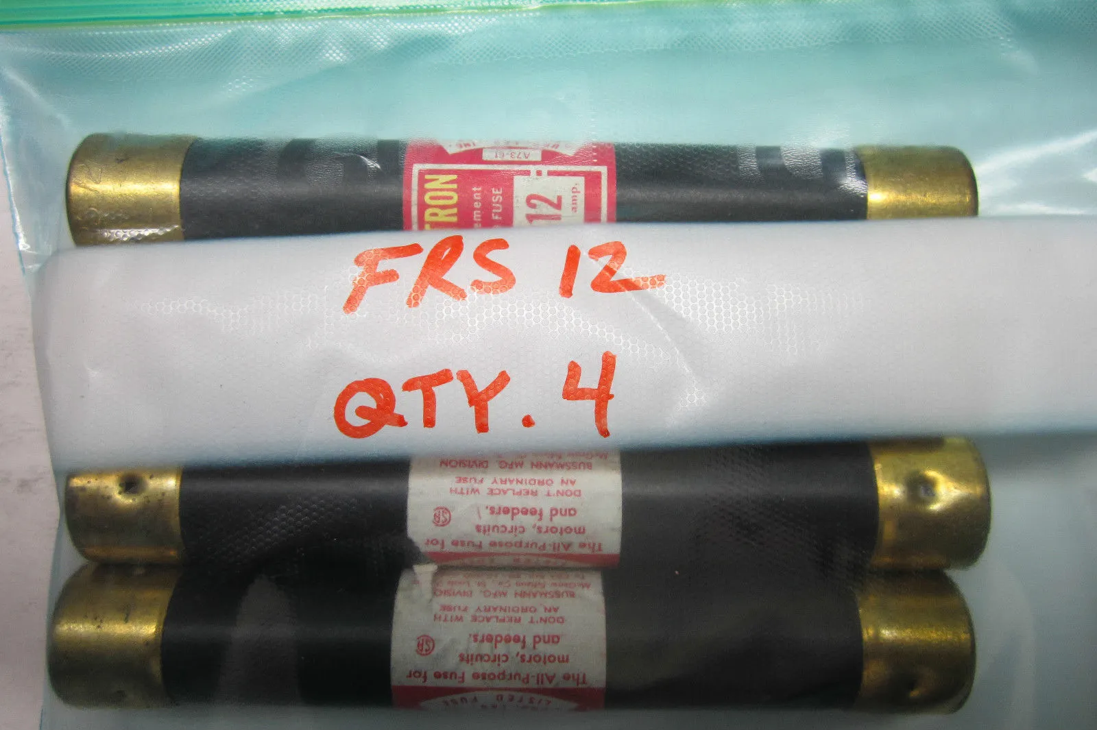 4 NEW FUSETRON FRS12 FUSES