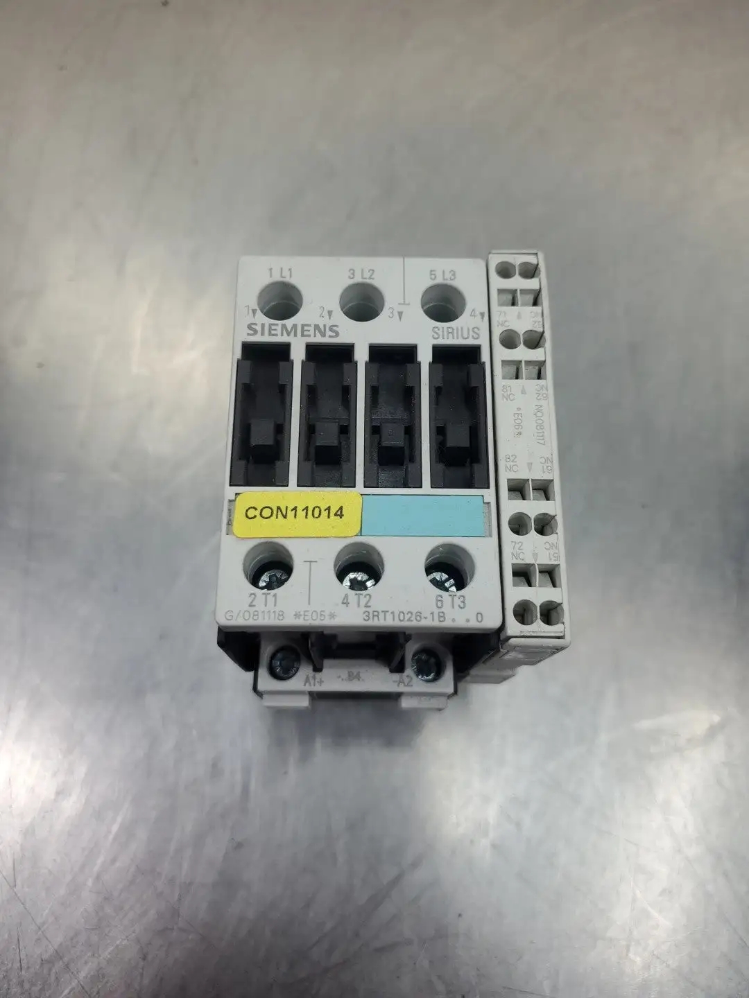 Siemens 3ZX10120RT021AA1 Contactor w/3RH19212EA02 Module. 4E50