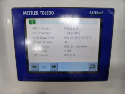 USED 2014 METTLER-TOLEDO RECTANGULAR/BELTWEIGH CCXE