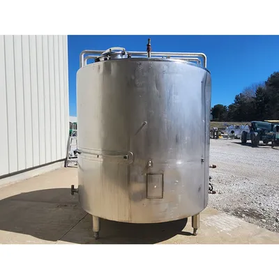 Used 6,500L (1,717 gal) Stainless Insulated Jacketed Liquid Storage Vessel Tank
