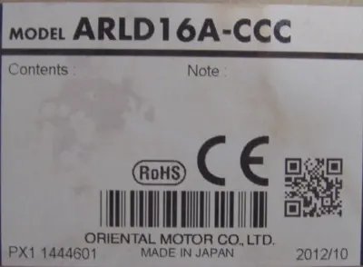 NEW ORIENTAL MOTOR ARLD16A-CCC DRIVE ARLD16ACCC