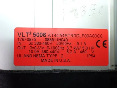 Used DANFOSS AT4C54STR0DLF00A00C0 Variable Speed Drives Ohio US | HGR 24 #904401