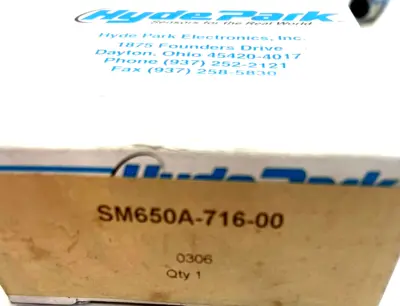 NEW HYDE PARK SM650A71600 PROXIMITY SENSOR