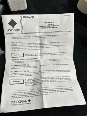 NEW Yokogawa 103012NDND