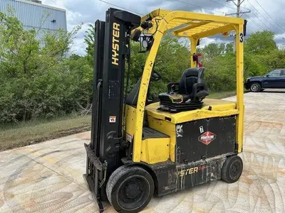 Used HYSTER E65XN-40 4-Wheel Sit down Electric Counterbalance Forklifts Illinois US | Somerset Equipment Sales #1546235