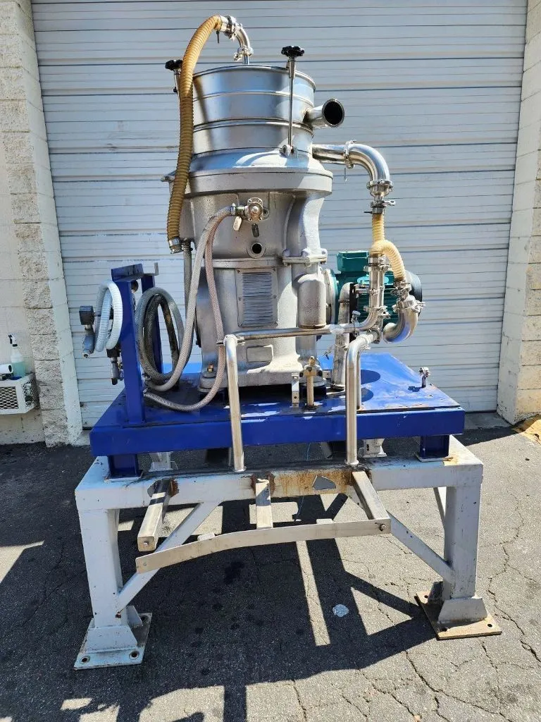 Alfa-Laval UVPX 207-74A concentrator centrifuge, 316SS.