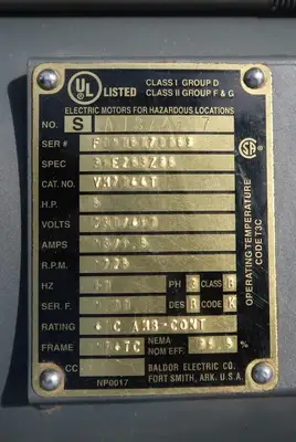 USED BALDOR VM7044T