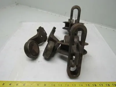 Jervis Webb 6968  Rivetless Chain Conveyor Trolley X-678 Size Lot Of 2 + Extras