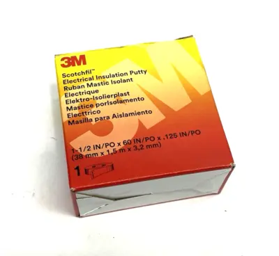 New | in-Stock 3M Electrical Insulation Putty, 1-1/2 in x 60 in, Black Electrical Fittings Michigan US | Maverick Industrial Sales #1502520