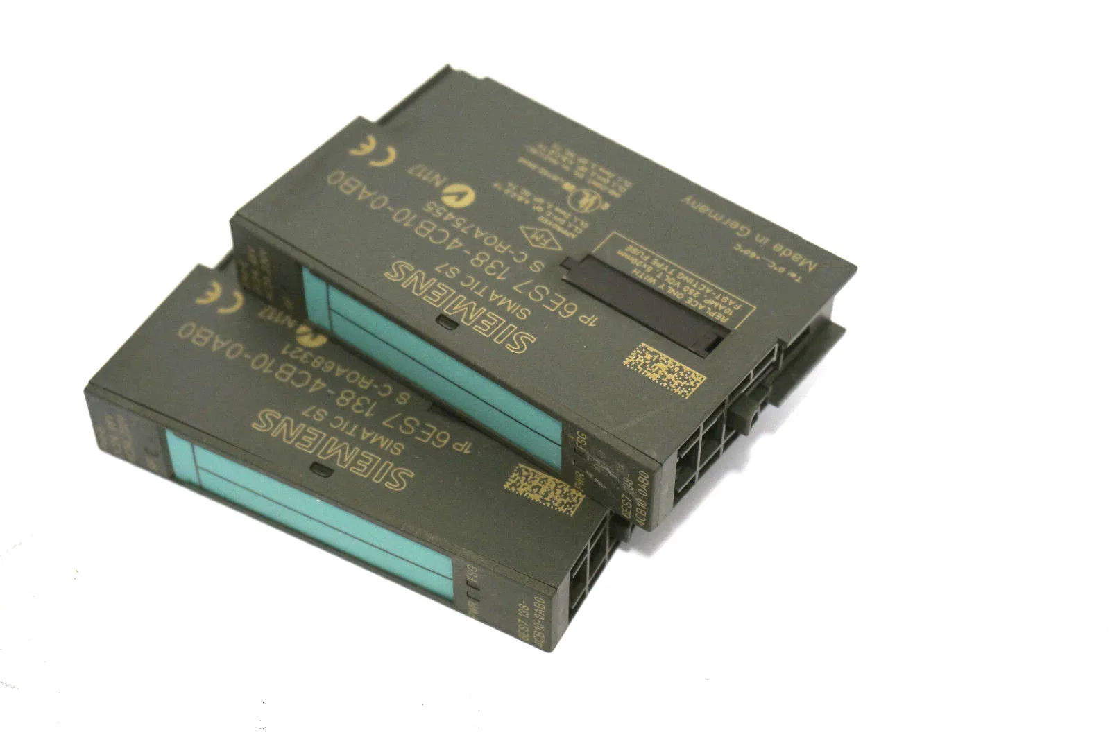 2 SIEMENS 6ES7-138-4CB10-0AB0 MODULE 6ES71384CB100AB0