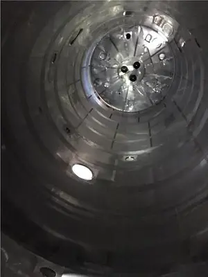 Spray dryer 7,000 lbs. Per hour evap. V-bottom dryer three nozzles #3653507