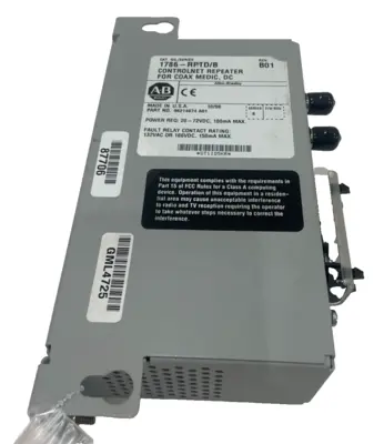 REPAIRED ALLEN BRADLEY 1786-RPTD/B CONTROLNET REPEATER REV B01 1786RPTDB